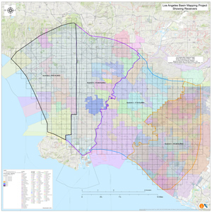 LA Basin Seismic Hazard Survey with sqmi grid